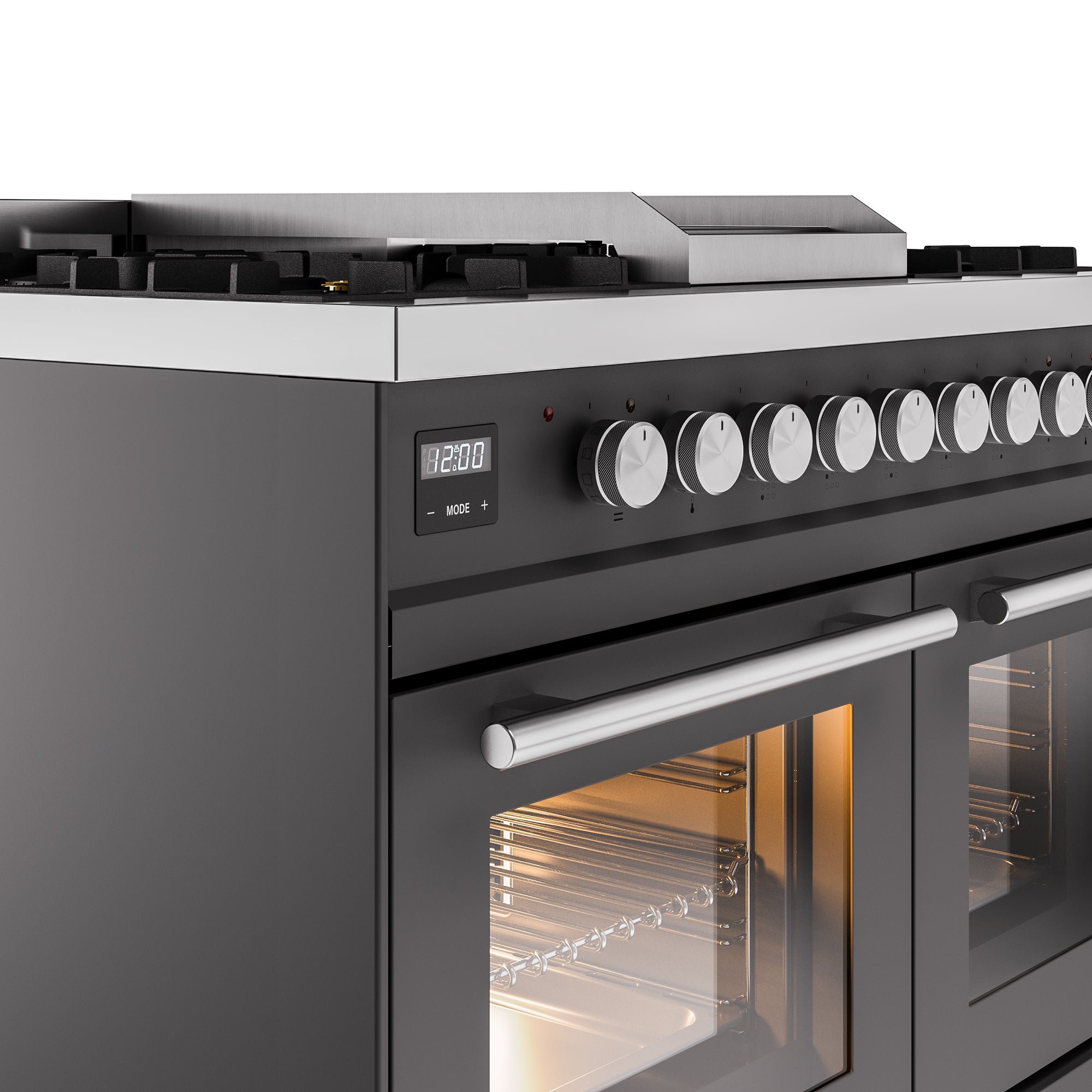 ILVE Professional Plus II 40Inch Freestanding Dual Fuel Range with 6 Sealed Burner UPD40FWMP