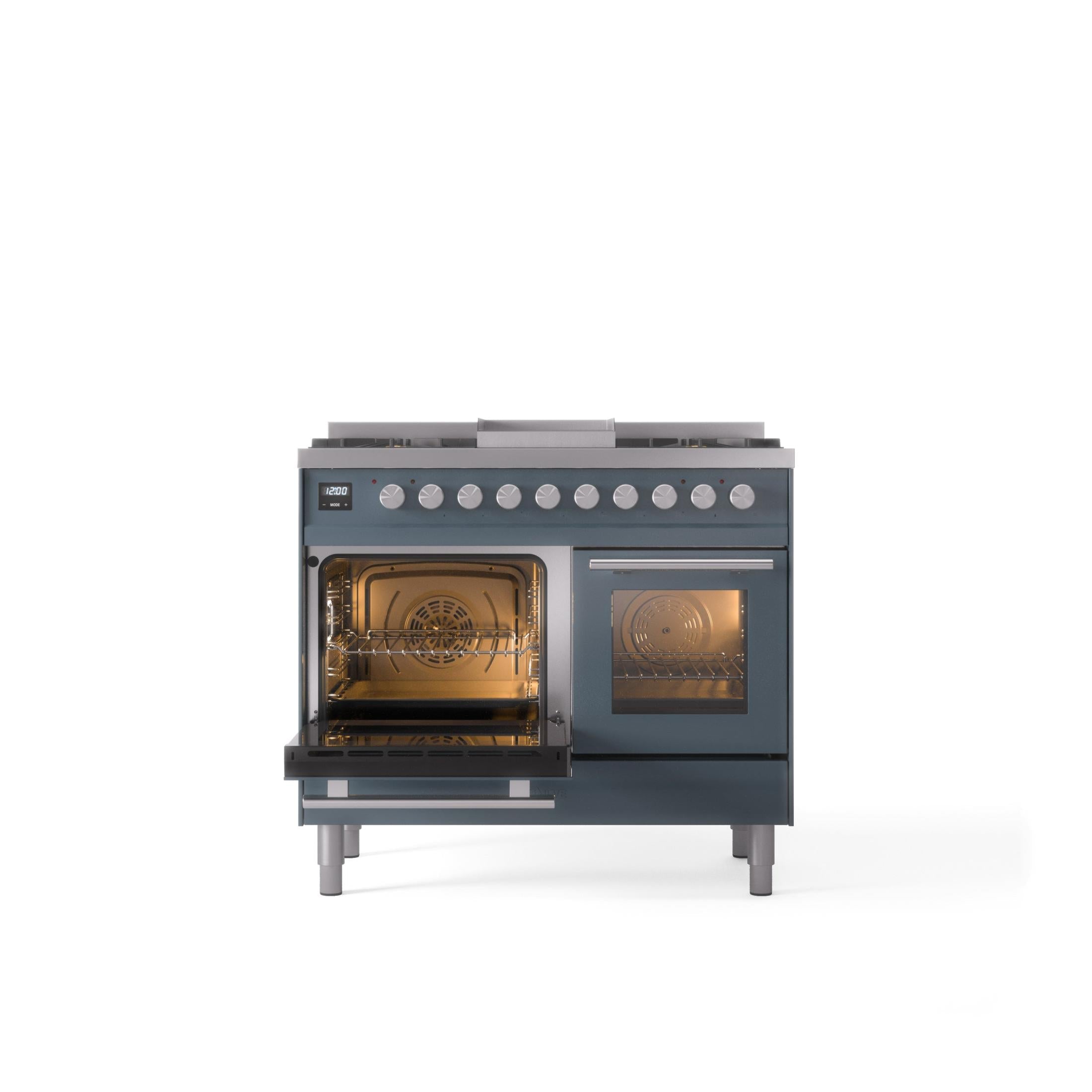 ILVE Professional Plus II 40Inch Freestanding Dual Fuel Range with 6 Sealed Burner UPD40FWMP