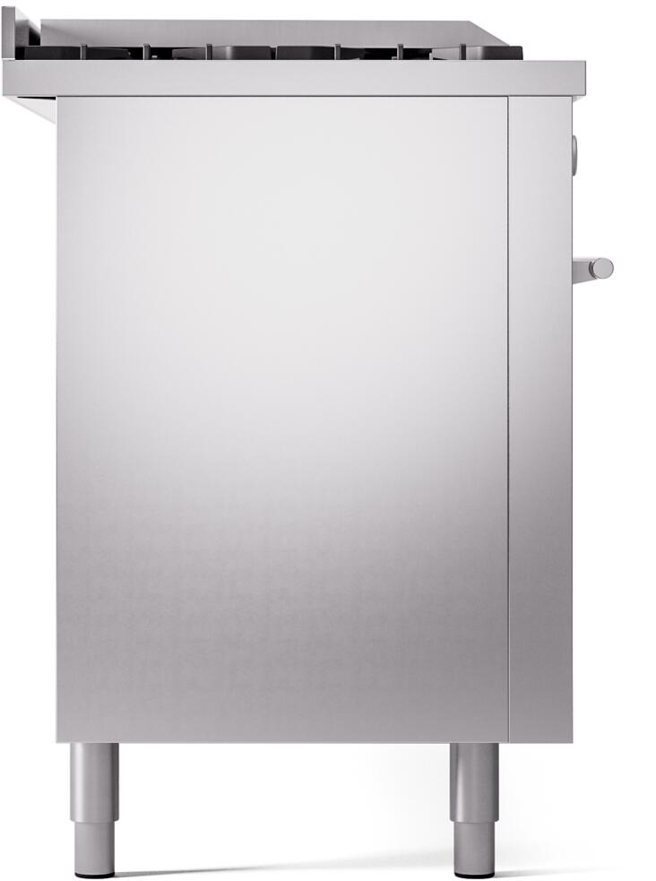 ILVE Professional Plus II 60 Inch Dual Fuel Freestanding Range in Stainless Steel with Trim UP60FSWMP