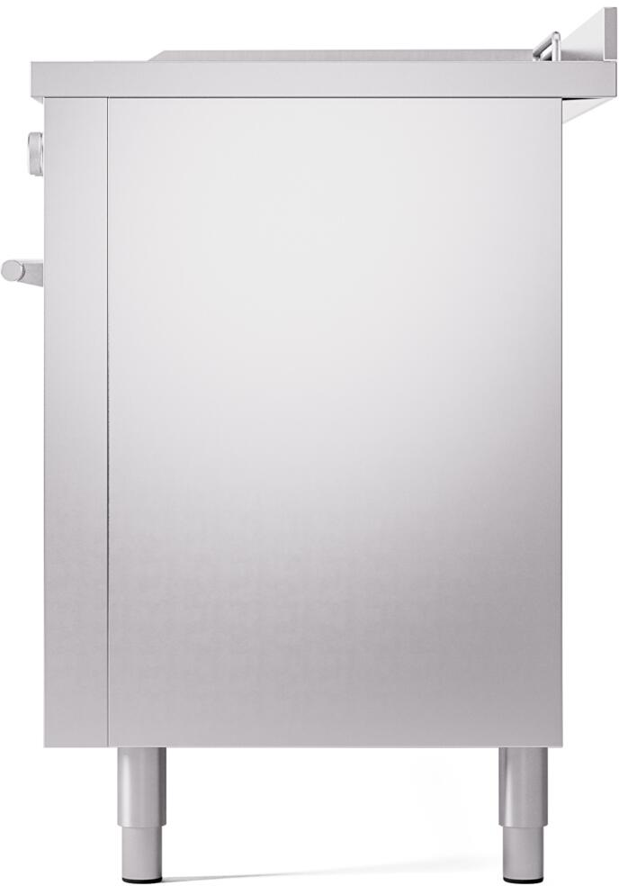 ILVE Professional Plus II 60 Inch Dual Fuel Freestanding Range in Stainless Steel with Trim UP60FSWMP