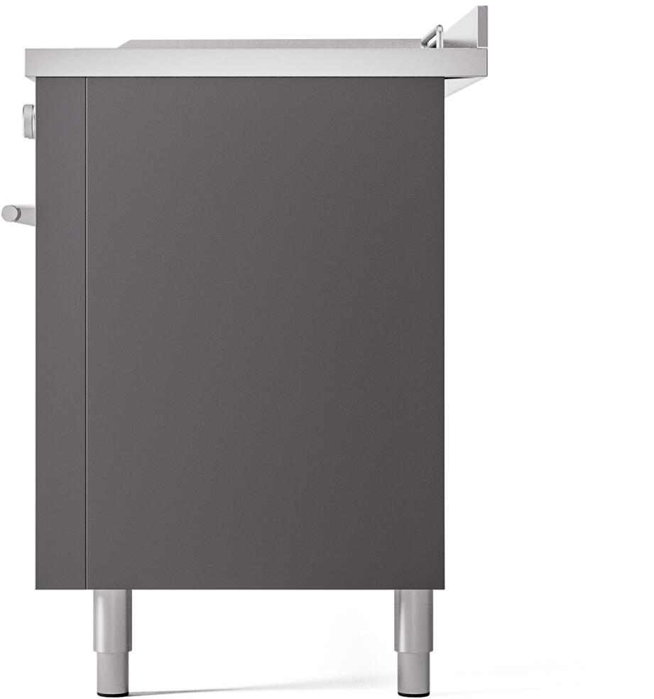 ILVE Professional Plus II 60 Inch Dual Fuel Freestanding Range in Stainless Steel with Trim UP60FSWMP