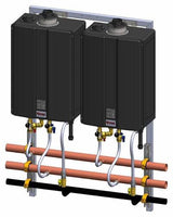 Rinnai TRW Commercial Wall Hanging Rack System (Propane) – Dual Unit, 22 GPM, 97% Efficiency