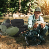 Inflatable Fishing Float Tube Boat With Pump & Fish Measure Ruler, 4.5FT (98736425)