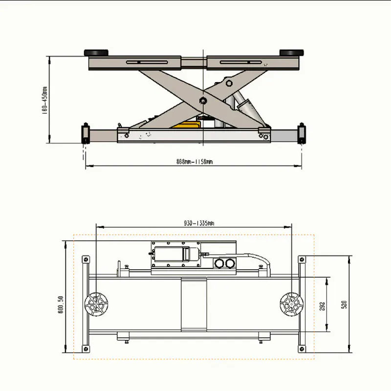 Katool KT-RJ70 Rolling Jack 7000 lbs. Lifting Capacity