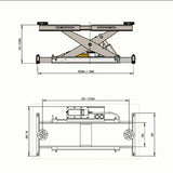 Katool KT-RJ70 Rolling Jack 7000 lbs. Lifting Capacity