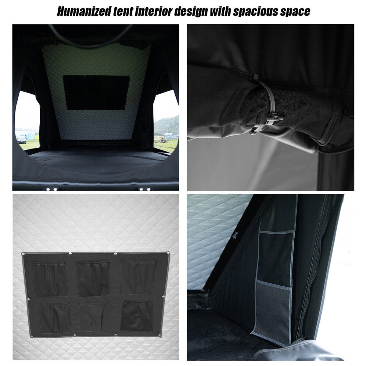 Large 2-3 Person Outdoor Waterproof Car SUV Rooftop Camping Hiking Tent, 83" (92751867)