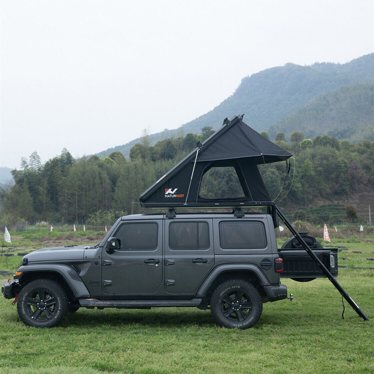 Large 2-3 Person Outdoor Waterproof Car SUV Rooftop Camping Hiking Tent, 83" (92751867)
