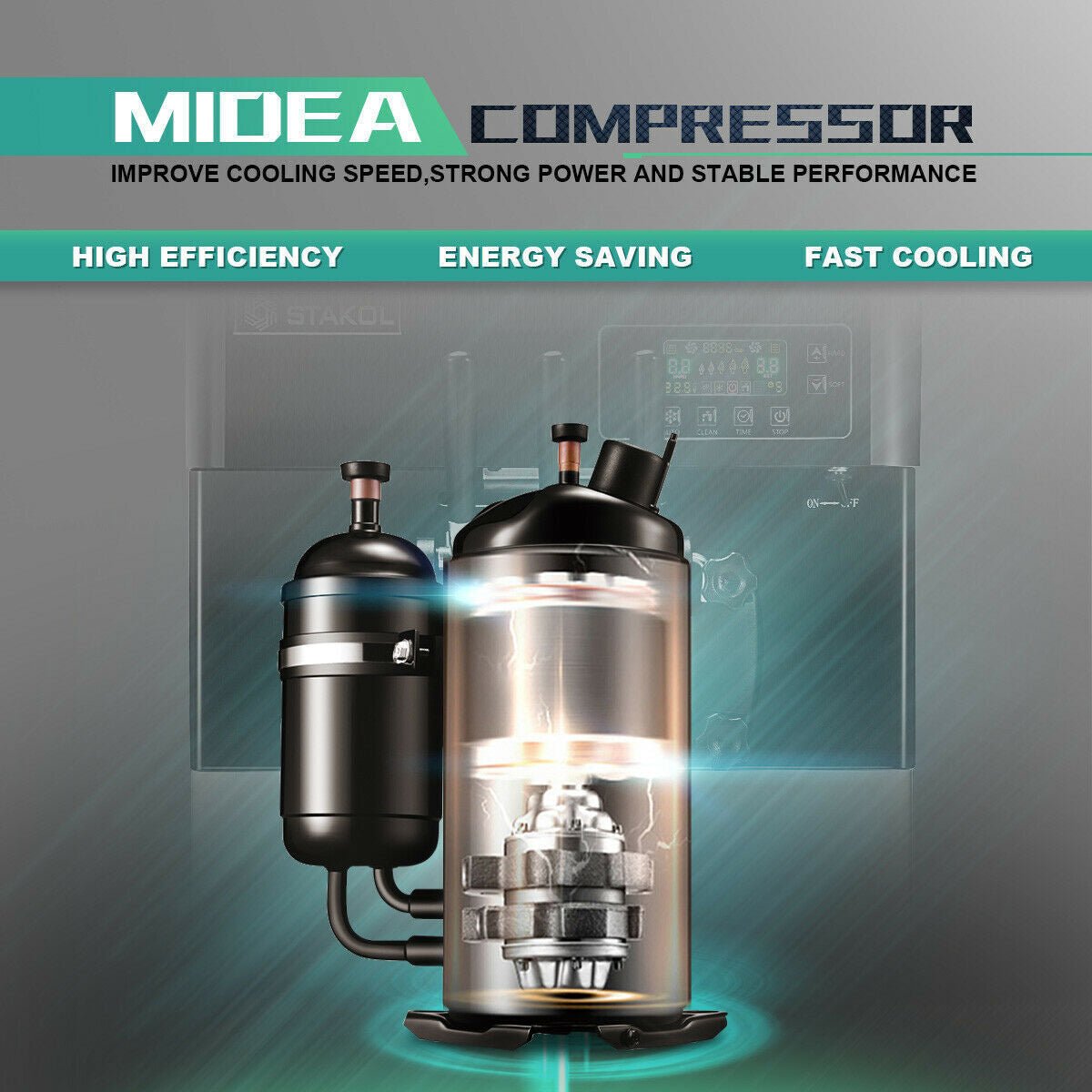 Large 20-28L/H 3 Flavor Stainless Steel Commercial Ice Cream Machine W/ LCD Display, 2200W (93747150)