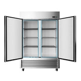 Large 49 Cu.Ft. Two Door Stainless Steel Commercial Industrial Restaurant Freezer, 54" (91857246)