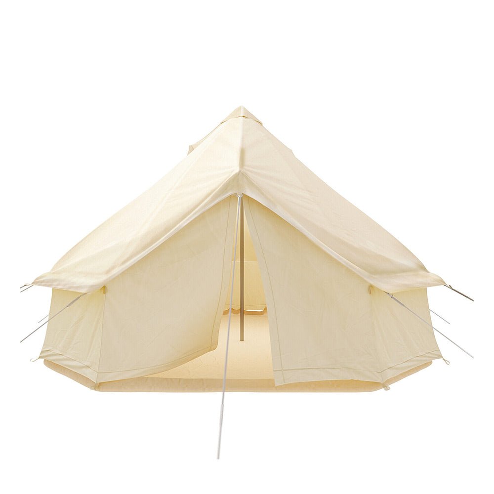 Large Outdoor Glamping Yurt Teepee Canvas Camping Bell Tent W/ Stove Jack, 20FT