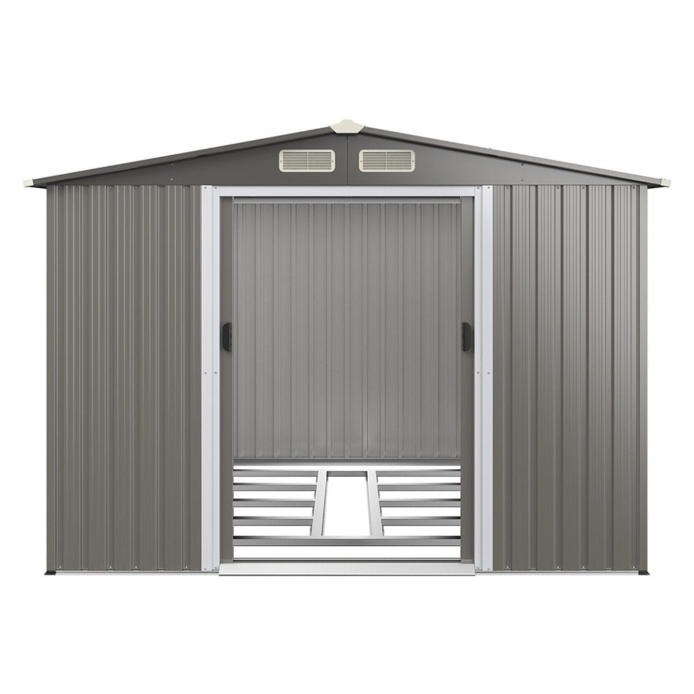 Premium Outdoor Steel Tool Storage Garden Backyard Shed, 8x6' (92674185)