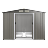 Premium Outdoor Steel Tool Storage Garden Backyard Shed, 8x6' (92674185)
