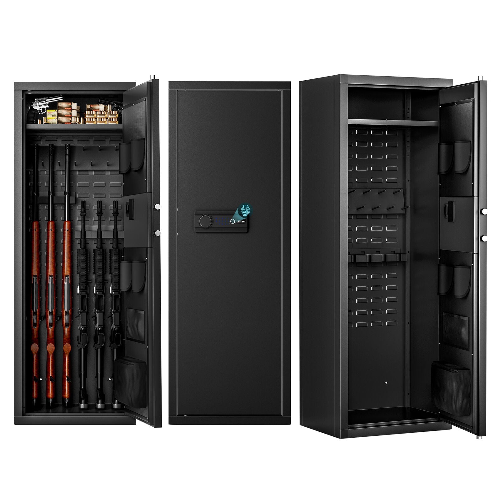 Large Unassembled Heavy Duty Steel Gun Safe For Home Rifles And Pistols With Digital Lock, 55" (97435182)