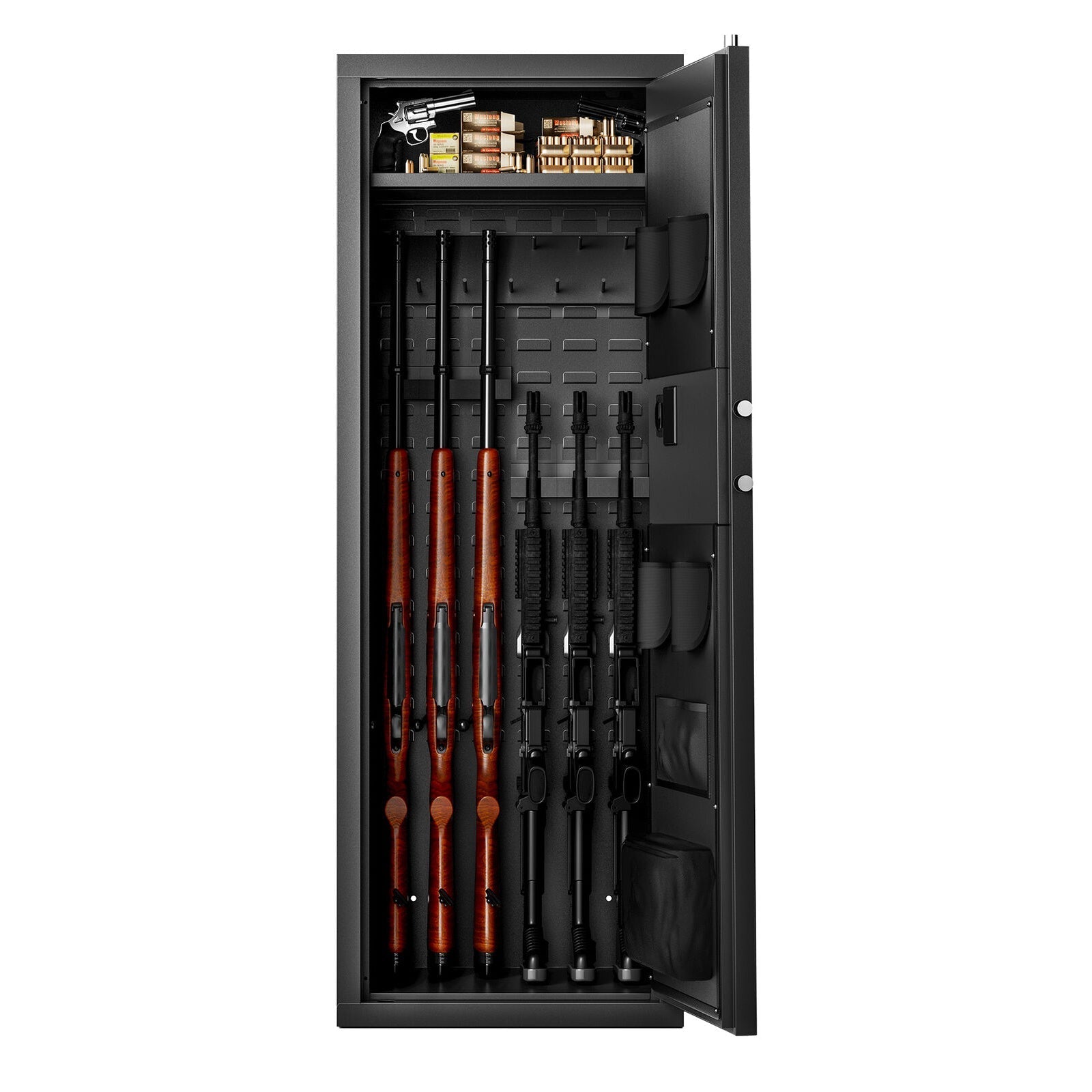 Large Unassembled Heavy Duty Steel Gun Safe For Home Rifles And Pistols With Digital Lock, 55" (97435182)