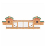 Large Wooden Backyard Hen Chicken Coop Enclosure W/ Nest Box & Run, 160"