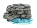 Universal Rocks Large Edge Waterfall-Corner