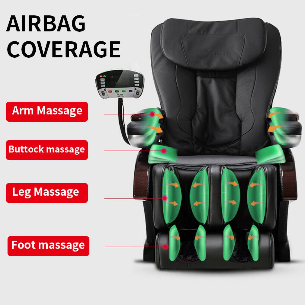 Costway Luxury Electric Full Body Heated Recliner Shiatsu Massage Chair (SAK96174)
