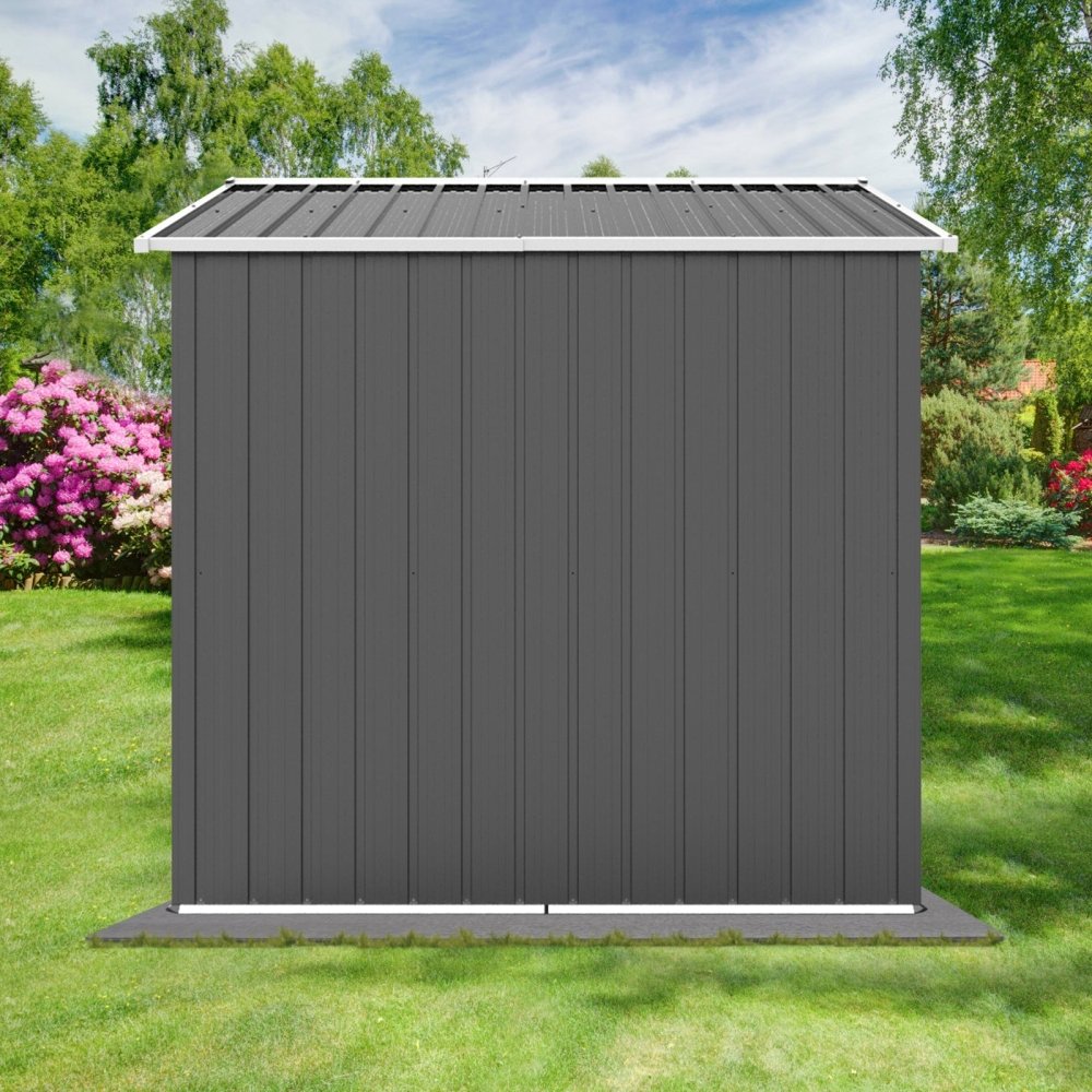Premium Large Outdoor Metal Garden Home Storage Shed, 6x8FT (95748261)
