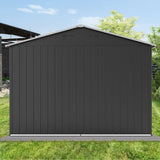 Premium Large Outdoor Metal Garden Home Storage Shed, 6x8FT (95748261)