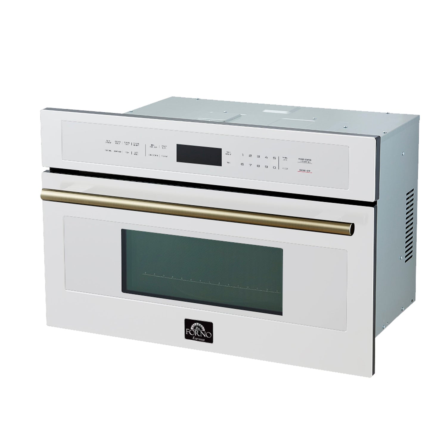 Forno Oliena Espresso 30" Built-In Microwave & Convection Oven Combo – 1.6 cu.ft, 1750W Convection, 1000W Microwave, Sensor Cooking