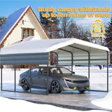 [10x15FT] MLC Heavy Duty Prefab Multi-Use Carport Canopy With Galvanized Steel Roof