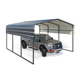 [10x15FT] MLC Heavy Duty Prefab Multi-Use Carport Canopy With Galvanized Steel Roof
