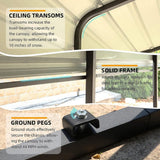 [10x15FT] MLC Heavy Duty Prefab Multi-Use Carport Canopy With Galvanized Steel Roof