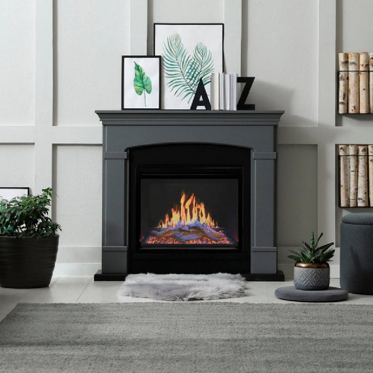 Modern Flames 54" Orion Traditional Virtual Electric Fireplace [OR54-TRAD]