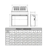 Modern Flames 54" Orion Traditional Virtual Electric Fireplace [OR54-TRAD]