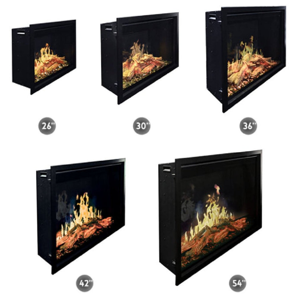 Modern Flames 54" Orion Traditional Virtual Electric Fireplace [OR54-TRAD]