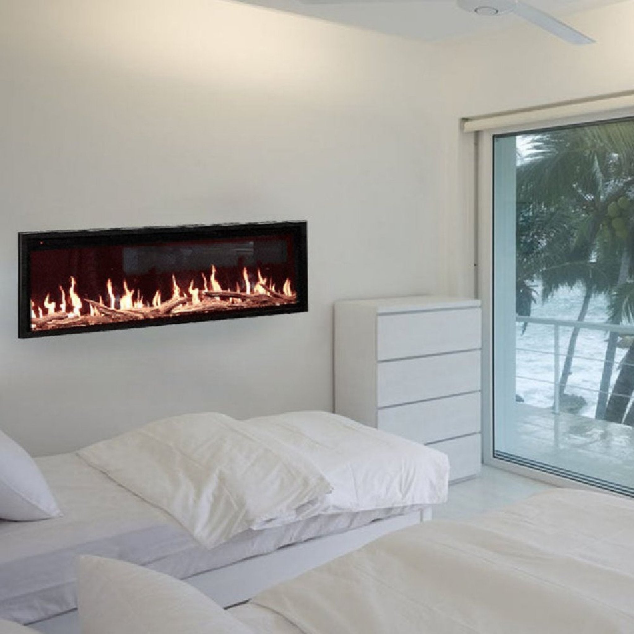Modern Flames Orion Slim 60" Heliovision Single-Sided Electric Fireplace [OR60-SLIM]