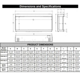 Modern Flames 76" Orion Multi HelioVision Linear Electric Fireplace [OR76-MULTI]