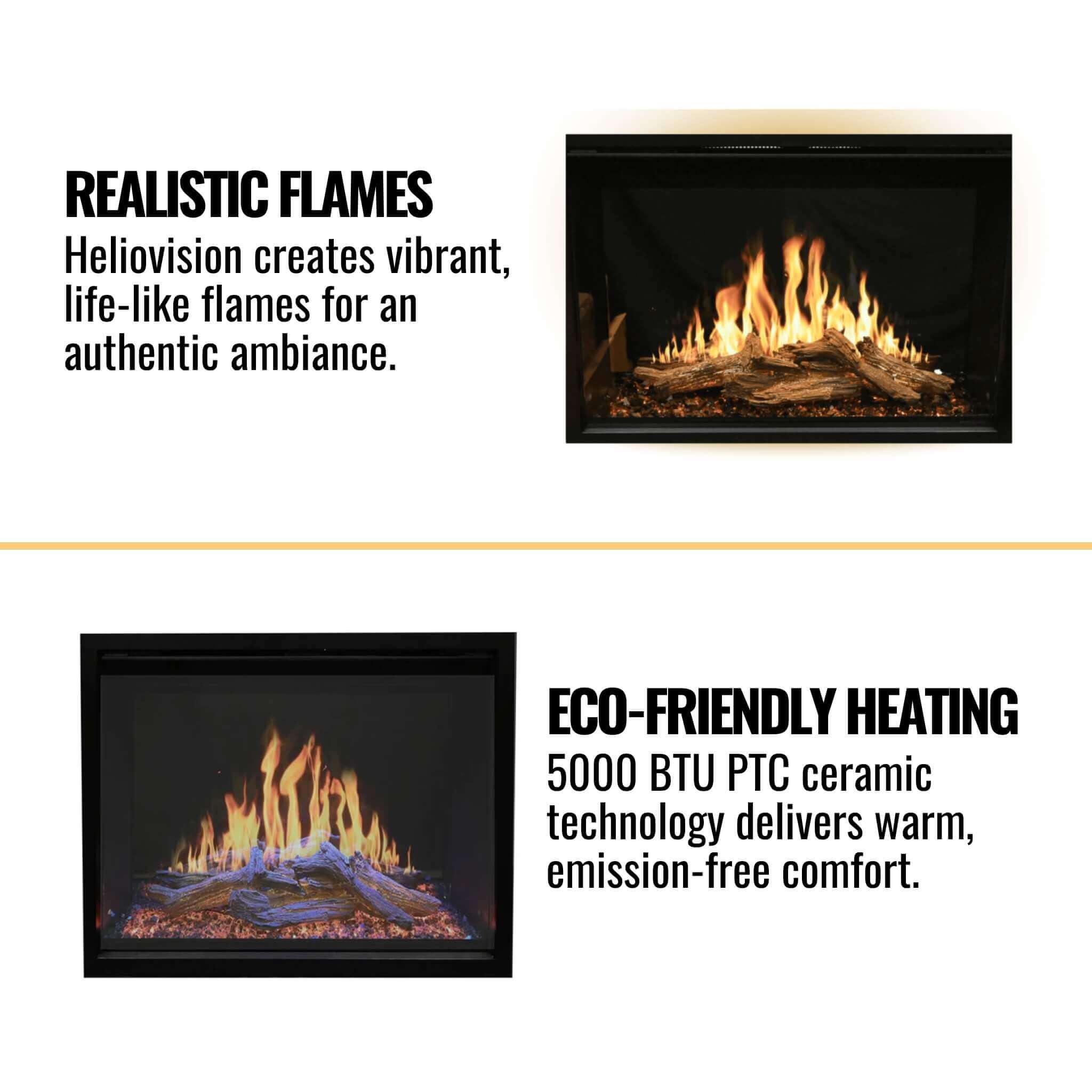 Modern Flames Orion Traditional 36" Heliovision Electric Fireplace [OR36-TRAD]