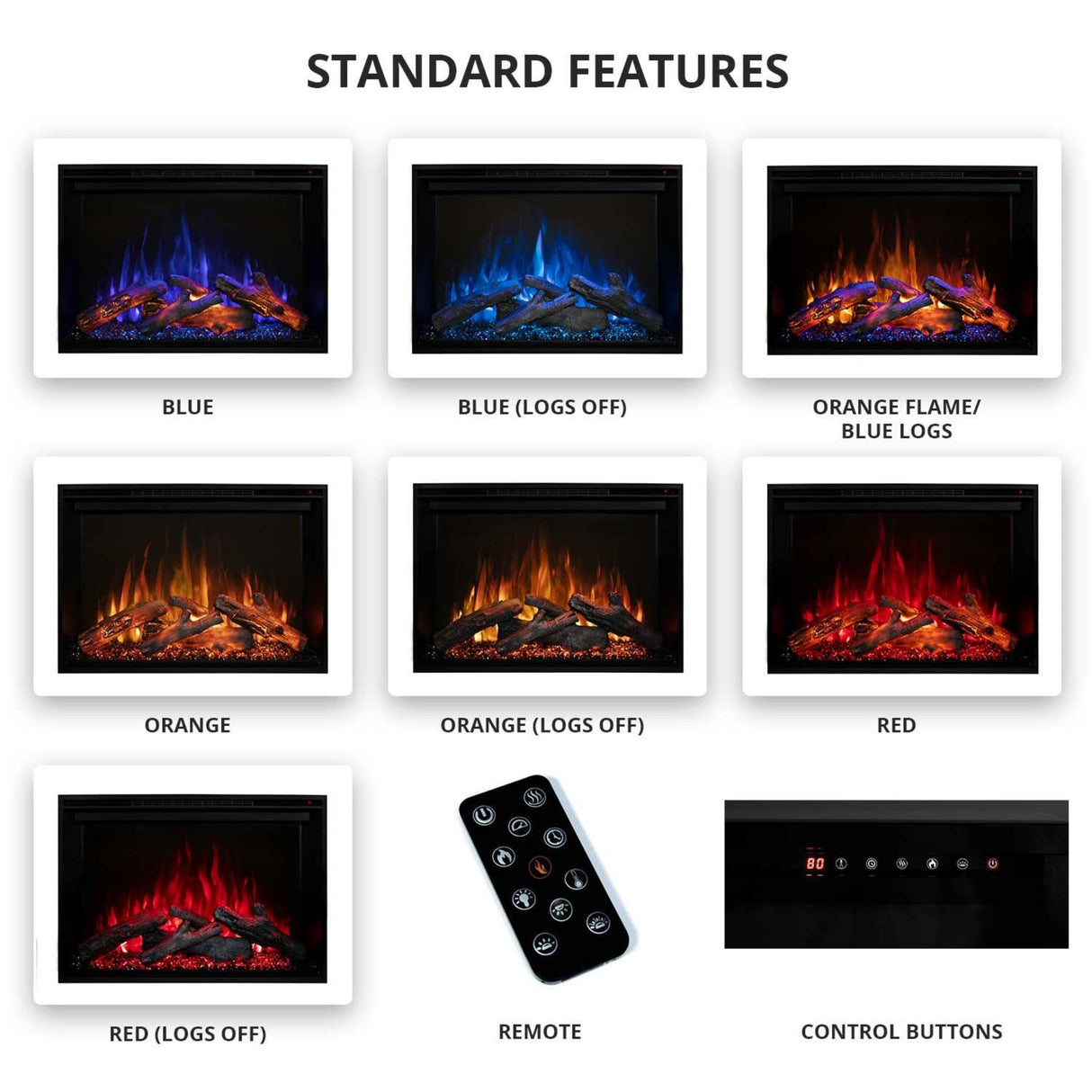 Modern Flames 54" Redstone Traditional Electric Fireplace  [RS-5435]