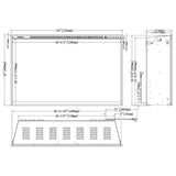 Modern Flames 54" Redstone Traditional Electric Fireplace  [RS-5435]