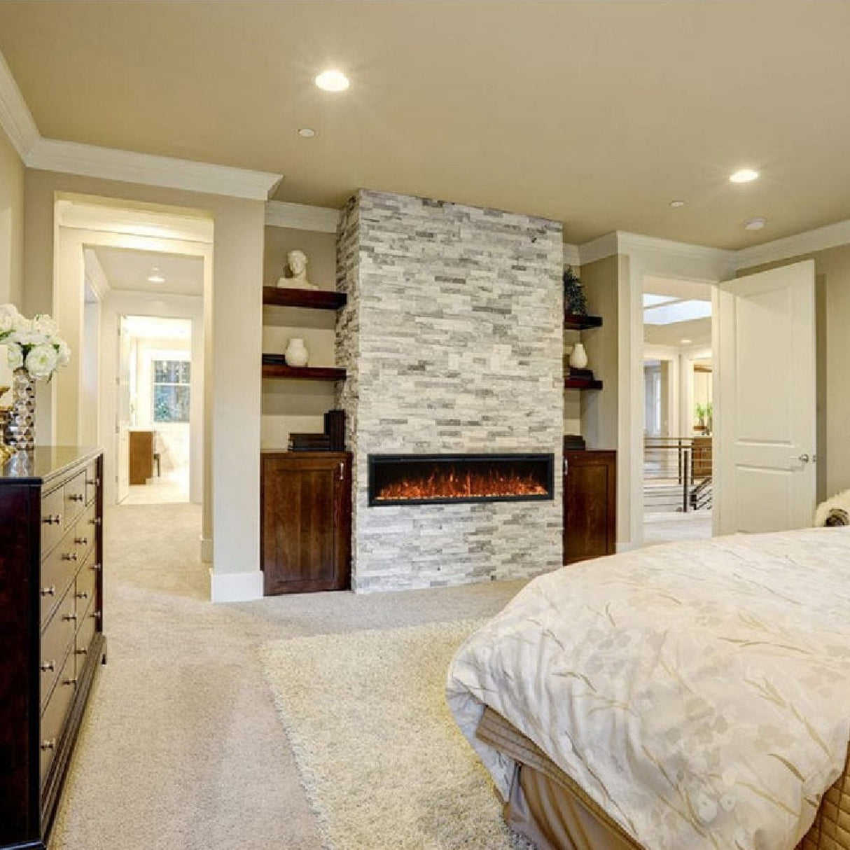 Modern Flames 50" Spectrum Slimline Linear Electric Fireplace [SPS-50B]