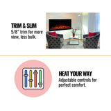 Modern Flames 50" Spectrum Slimline Linear Electric Fireplace [SPS-50B]