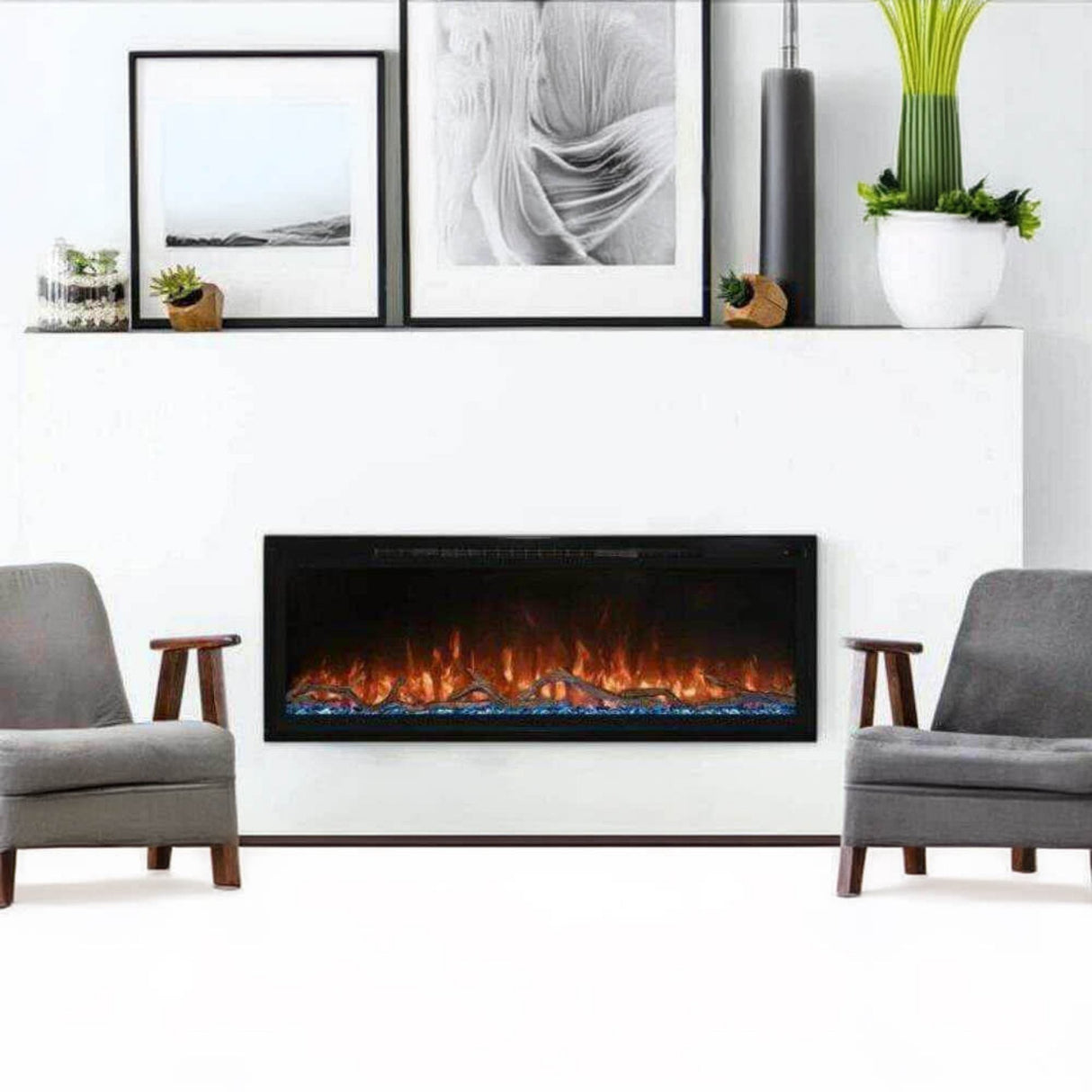 Modern Flames 60" Spectrum Slimline Linear Electric Fireplace [SPS-60B]