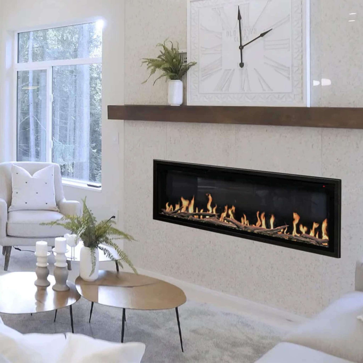 Modern Flames 100" Orion Slim HelioVision Linear Electric Fireplace [OR100-SLIM]