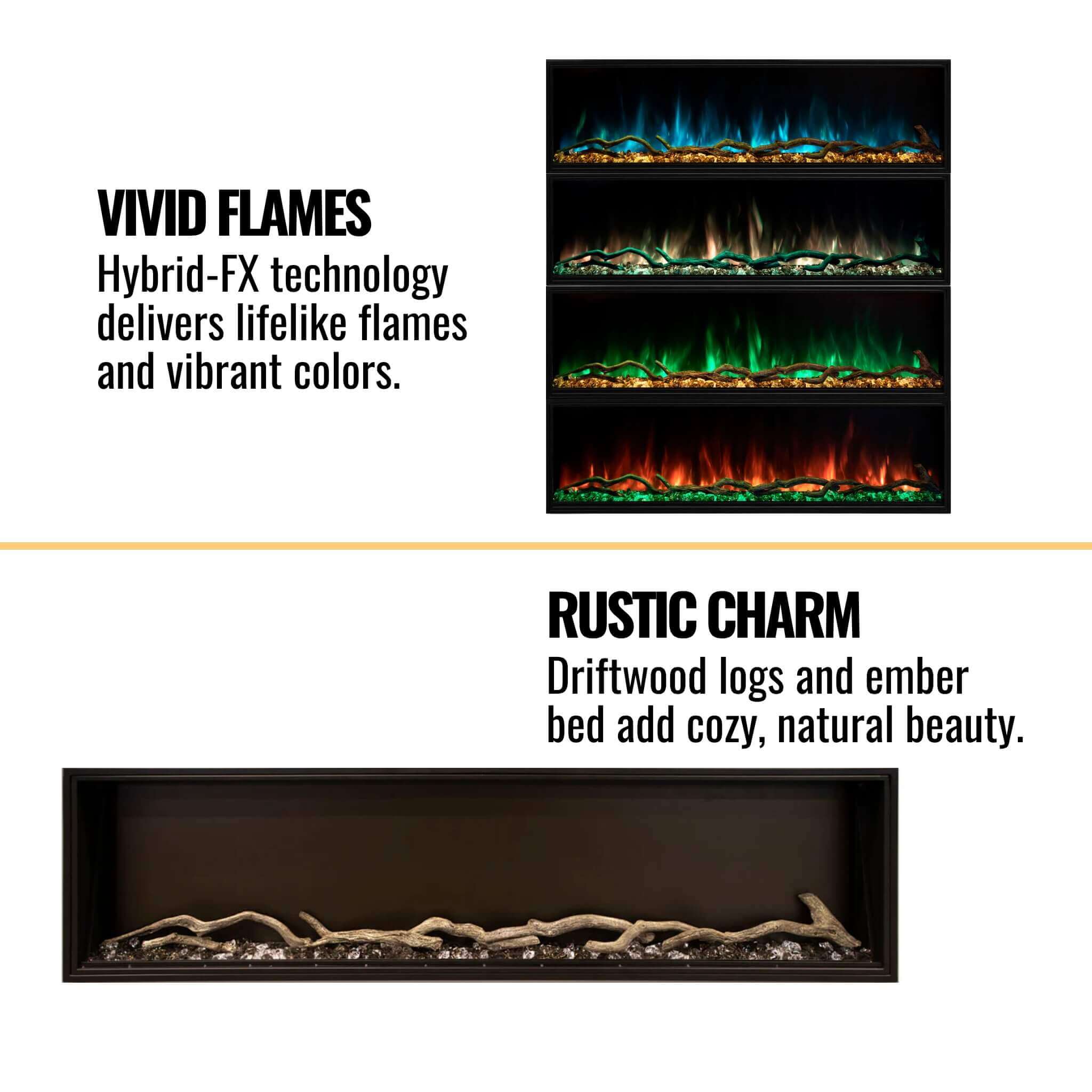 Modern Flames Landscape Pro Slim 68" Built-In Electric Fireplace [LPS-6814V2]