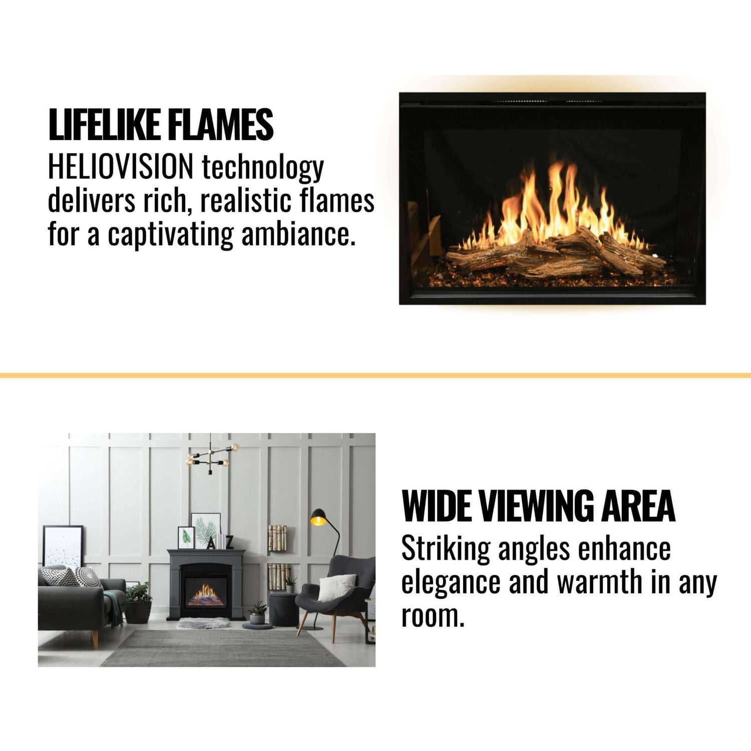 Modern Flames 30" Orion Traditional Virtual Electric Fireplace [OR30-TRAD]
