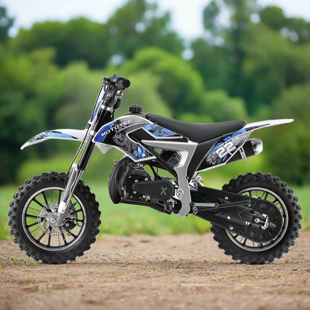MotoTec Demon 50CC 2-Stroke Kids Gas Dirt Bike (96876541)
