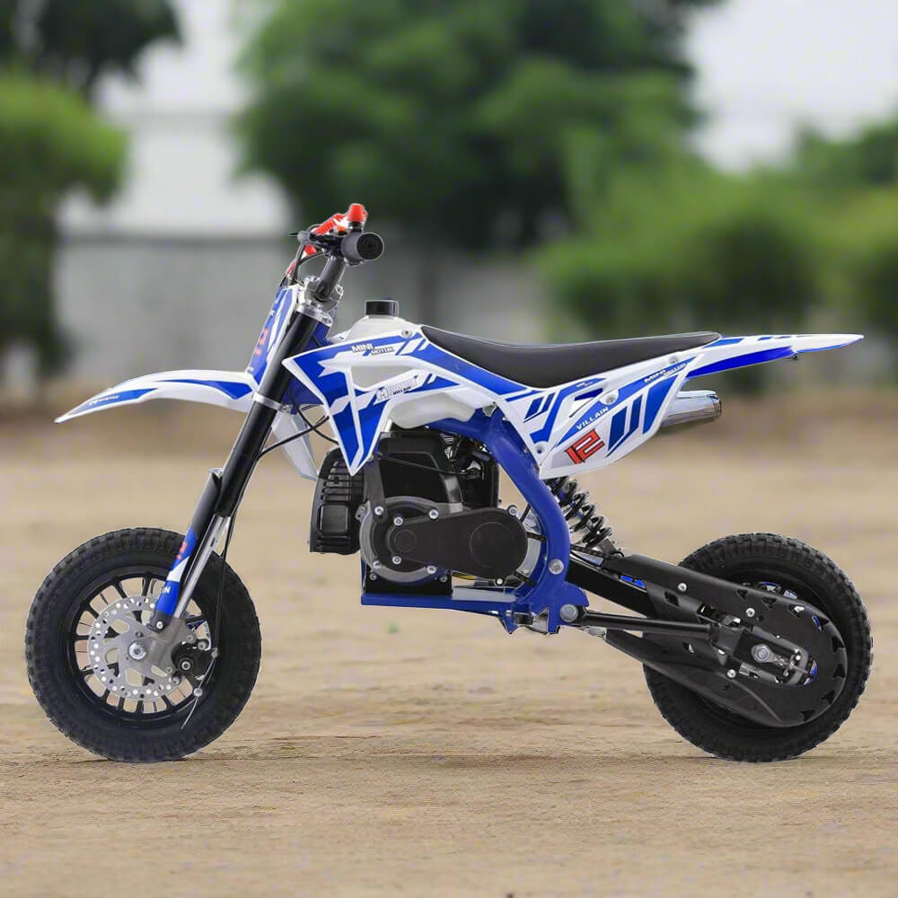 MotoTec Villain 52cc 2-Stroke Kids Gas Dirt Bike