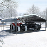 [20x20FT] MPT Extra Large Premium Heavy Duty Outdoor Metal Carport Shelter