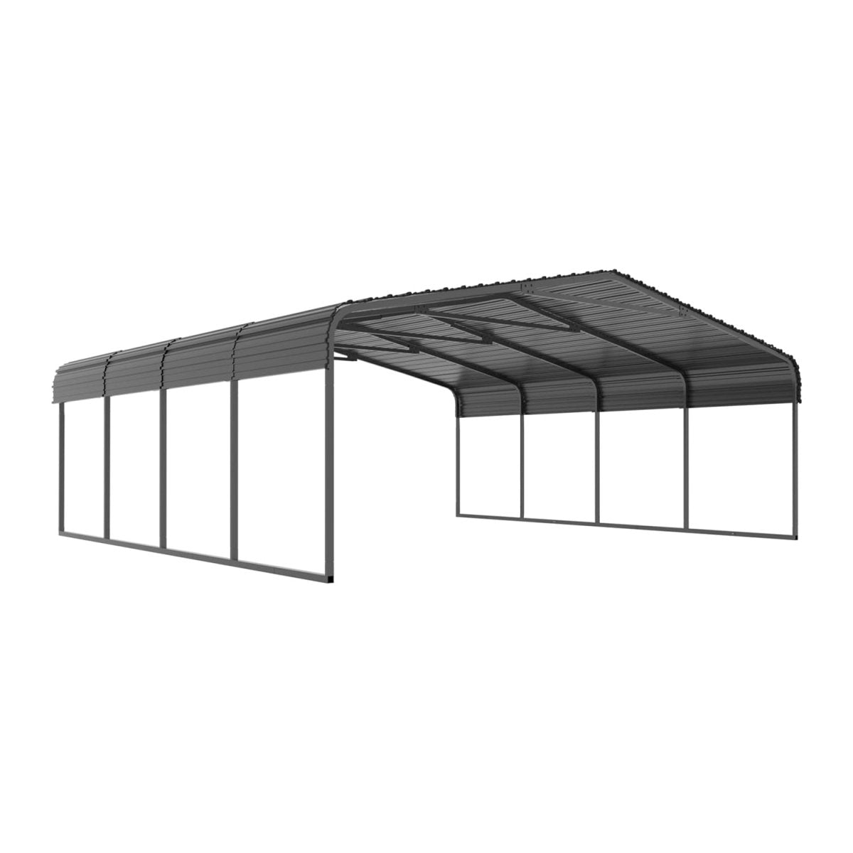 [20x20FT] MPT Extra Large Premium Heavy Duty Outdoor Metal Carport Shelter