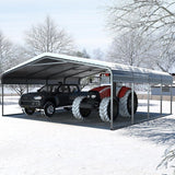 [20x20FT] MPT Extra Large Premium Heavy Duty Outdoor Metal Carport Shelter