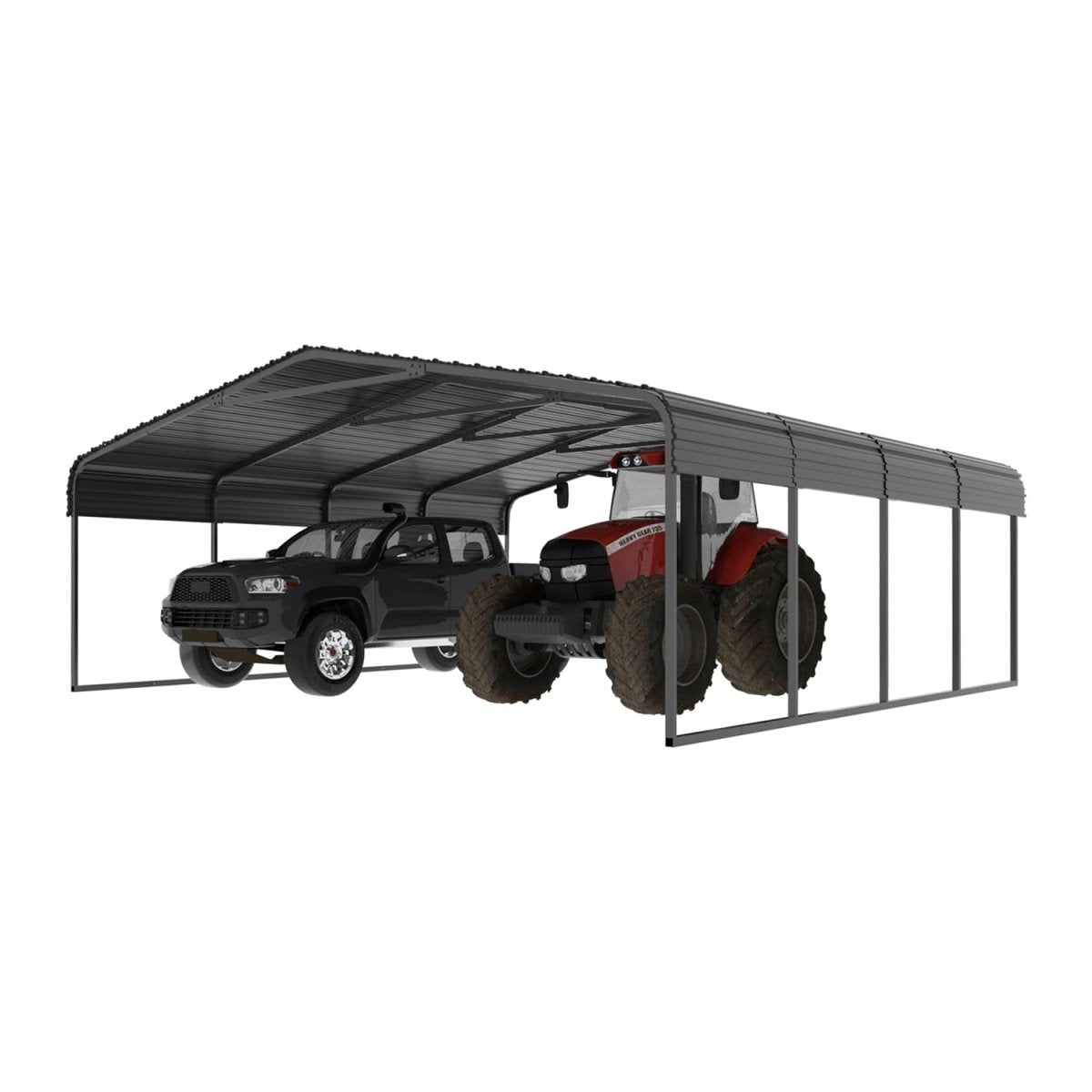 [20x20FT] MPT Extra Large Premium Heavy Duty Outdoor Metal Carport Shelter