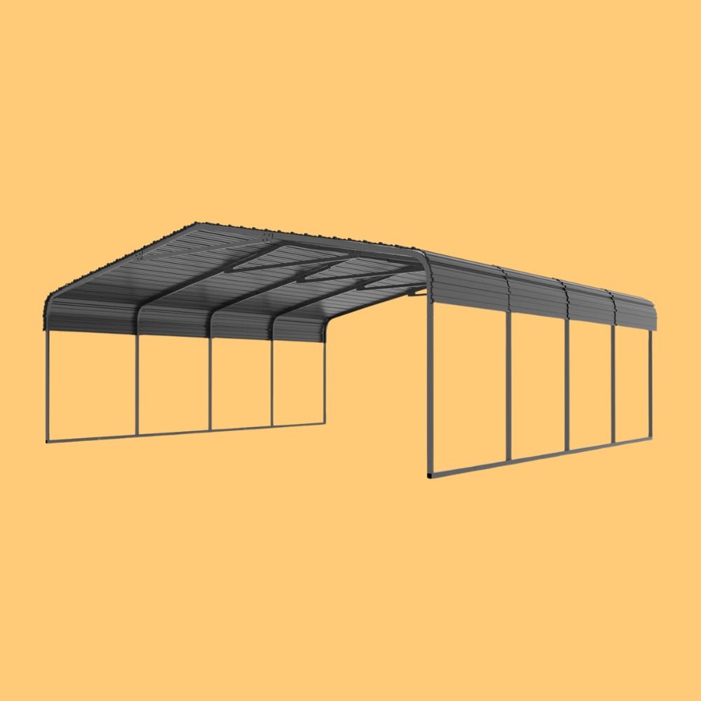 [20x20FT] MPT Extra Large Premium Heavy Duty Outdoor Metal Carport Shelter