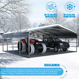 [20x20FT] MPT Extra Large Premium Heavy Duty Outdoor Metal Carport Shelter