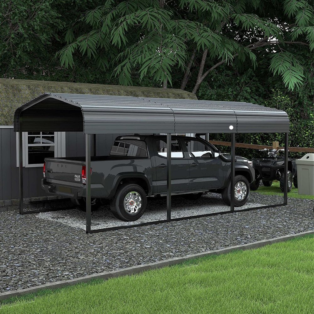 [10x15FT] MPT Large Heavy Duty Outdoor Metal Carport For Cars, Trucks And Boats